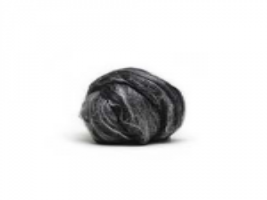 Louet Dyed Merino/Silk Top - Black 12-860